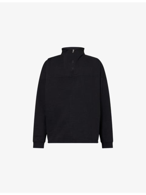 JACQUEMUS Le Camionneur Rond Half-Zip Cotton Sweatshirt