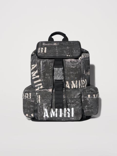 AMIRI WASHED CANVAS RUCKSACK