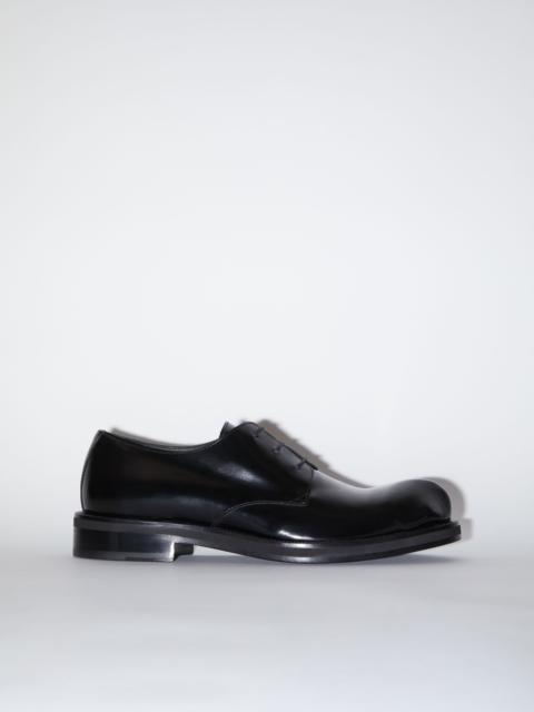 Acne Studios Leather derby shoes - Black/black