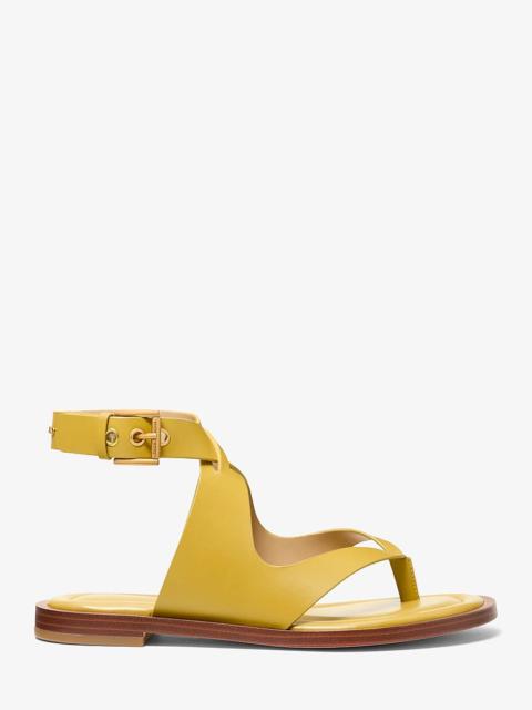 MICHAEL KORS Irene Leather Wrap Sandal