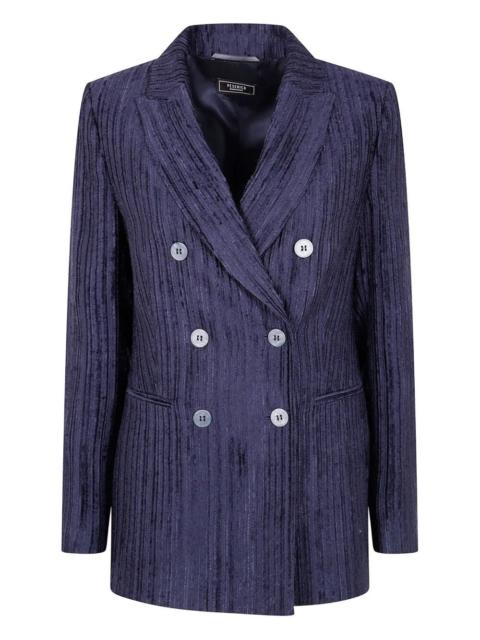 PESERICO Double Breasted Velvet Jacket