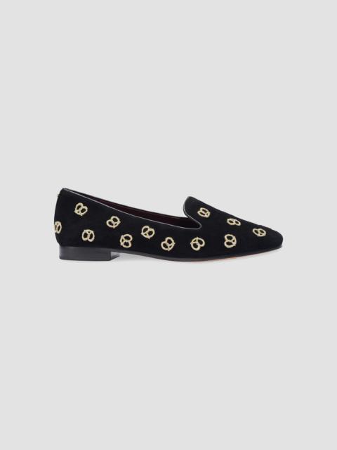 kate spade Women's Mini Pretzel Lounge Slippers - Black