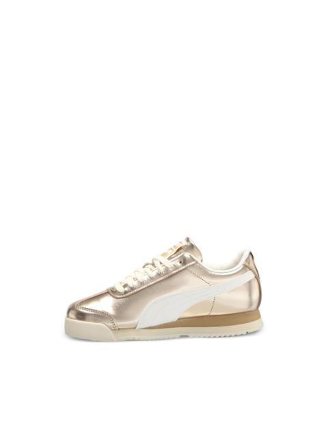 PUMA metallic lace-up sneakers