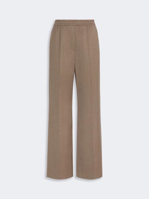 WEEKEND Max Mara PETRA Stretch wool batavia trousers - MARRON GLACE'