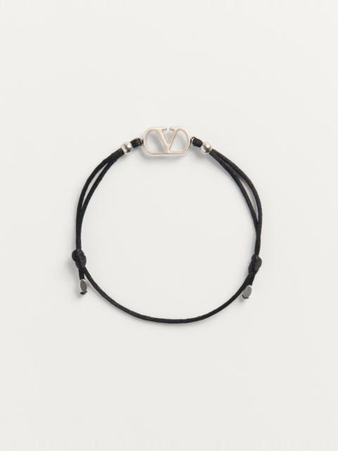 Valentino VLOGO SIGNATURE COTTON BRACELET