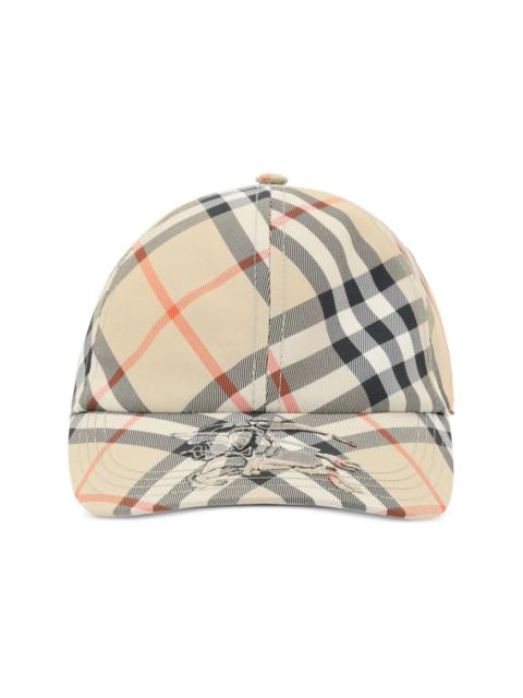 Burberry checked EKD baseball cap