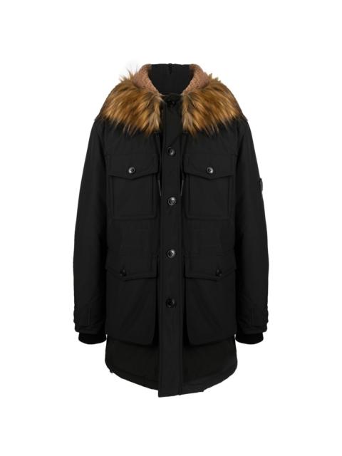 faux-fur trimmed hooded parka