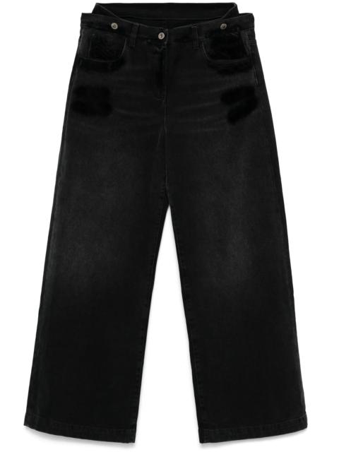 THE ATTICO The Attico Layered-waist Jeans