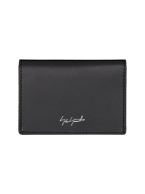 Yohji Yamamoto Black Leather Card Holder
