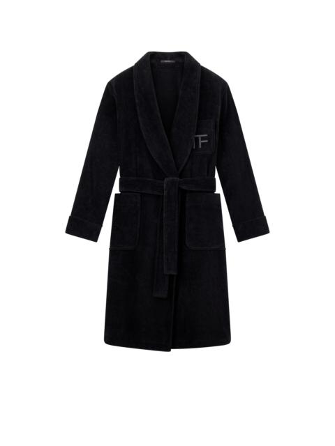 TOM FORD SOLID TOWELLING SHAWL COLLAR ROBE