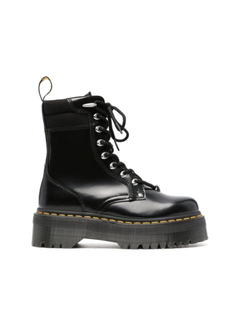 Jadon leather combat boots