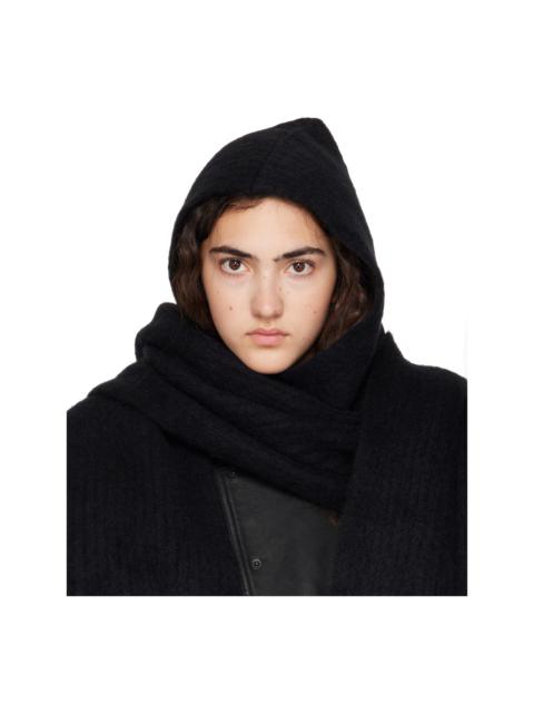 Givenchy Black Hooded Alpaca Scarf