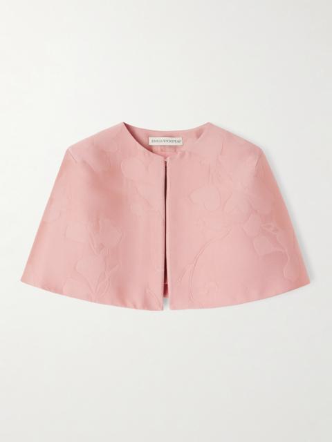 EMILIA WICKSTEAD Domie Cloqué Cape