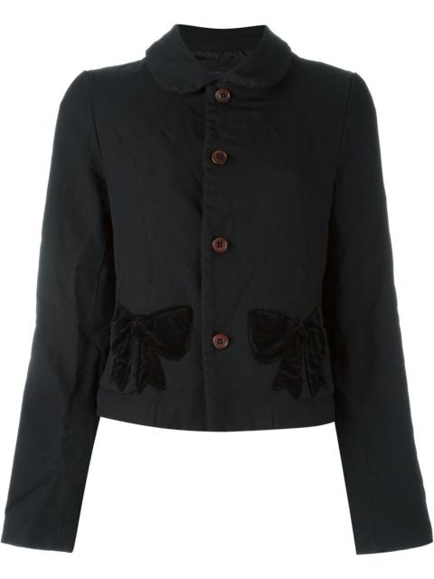 Comme des Garçons GIRL velvet ribbon appliqué jacket