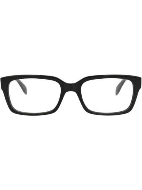 Alexander McQueen Alexander McQueen Square-Frame Acetate Optical Frames Black Black Transparent (AM0345O-30011496-001)