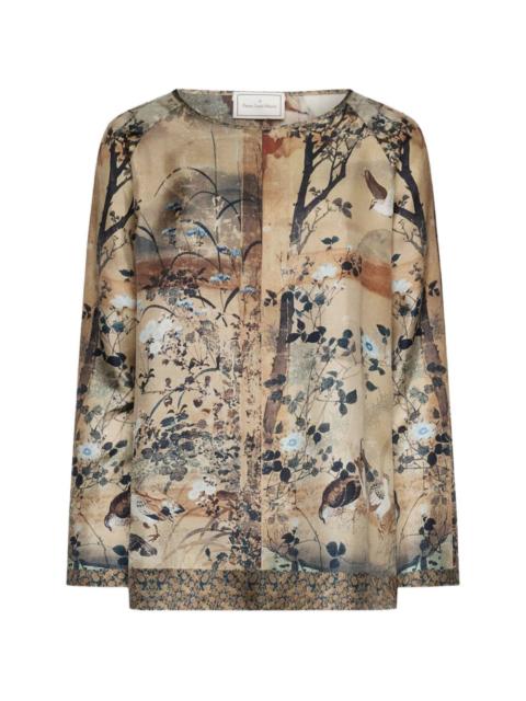 Pierre-Louis Mascia Aloe landscape-print blouse