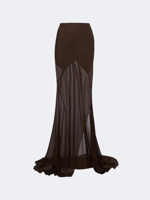 De La Vali Oryx georgette maxi skirt