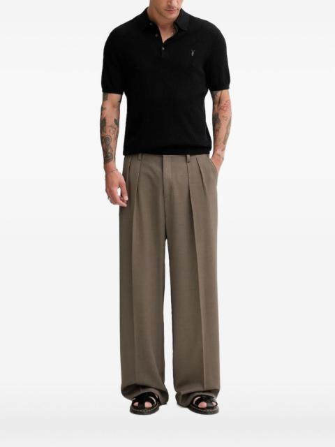 ALLSAINTS knitted cotton polo shirt