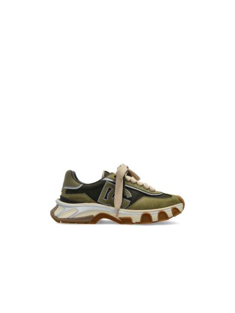 Dolce & Gabbana DOLCE&GABBANA Green Suede Sports Sneakers New & Authentic (M