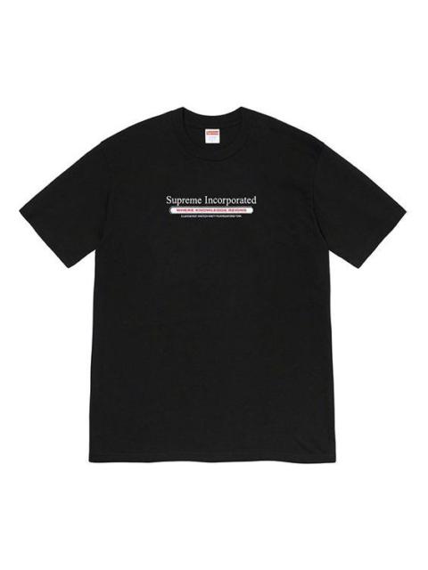 Supreme Supreme FW19 Week 7 Inc. Tee Chest Alphabet Short Sleeve Unisex Black SUP-FW19-750
