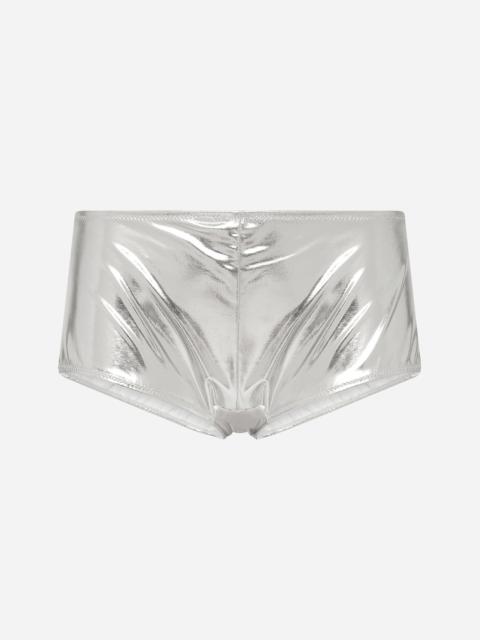 Dolce & Gabbana Coated stretch jersey high-waisted panties