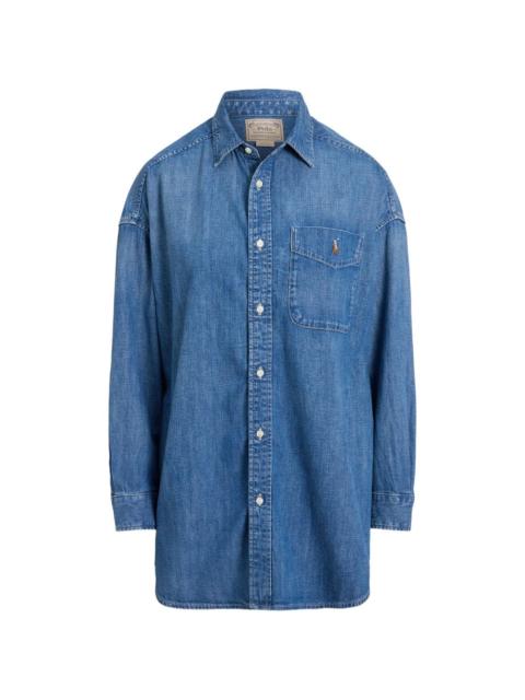 Polo Ralph Lauren logo-embroidered denim shirt