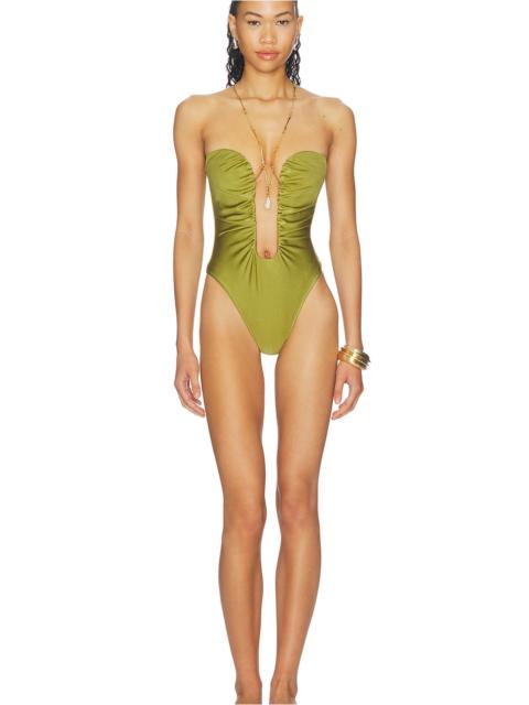 ADRIANA DEGREAS Plunge One Piece