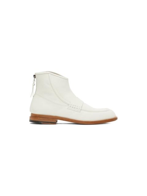 SSENSE Exclusive White Carnaby Ice Zip-Up Boots