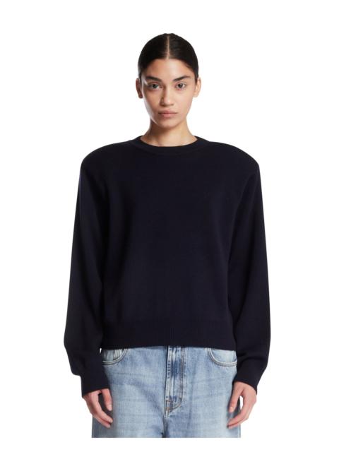 RÓHE Blue Wool Crewneck Sweater