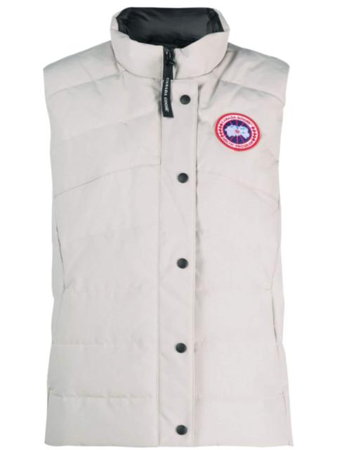 logo-patch padded gilet