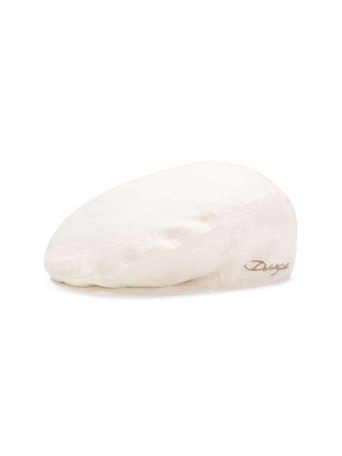 Dolce & Gabbana mélange-effect linen flat cap