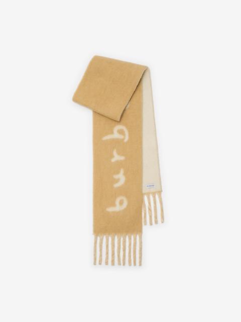 Burberry Reversible Logo Alpaca Wool Blend Scarf