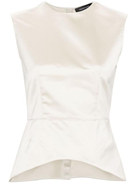 FABIANA FILIPPI round-neck satin blouse