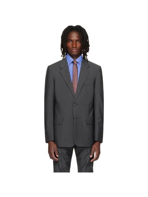 Valentino Gray Wool Mohair Blazer