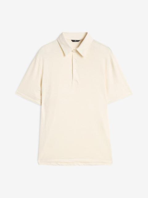 Linen Polo in White