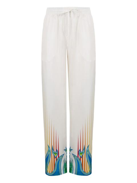 CASABLANCA twill print trousers