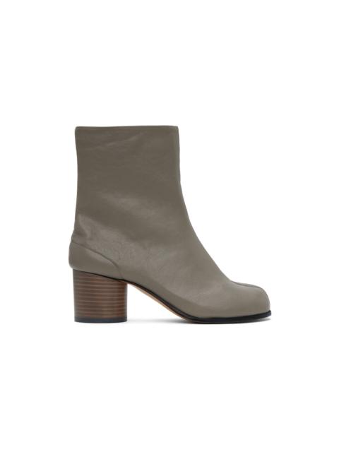 Gray Tabi Ankle Boots