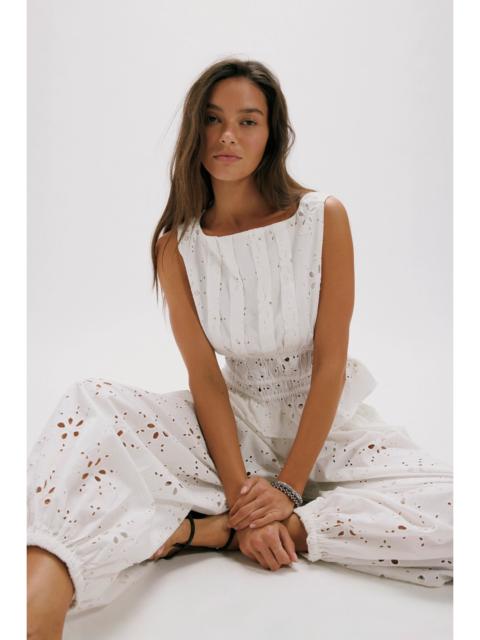 FREE PEOPLE Jude Eyelet Pant Set
