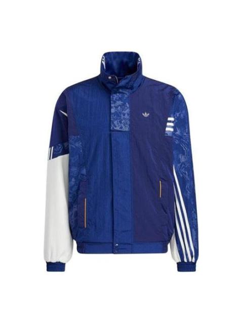 adidas originals Series Reversible Sports Jacket Couple Style Blue HH9962