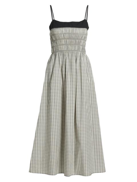 Rails Women's Primrose Gingham Stretch-Cotton Midi-Dress - Ivory Jet Gingham