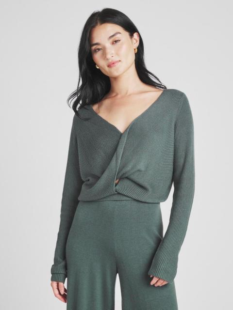 Splendid Loopknit LYR Surplice Sweater