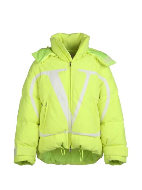 Valentino logo-print hooded jacket