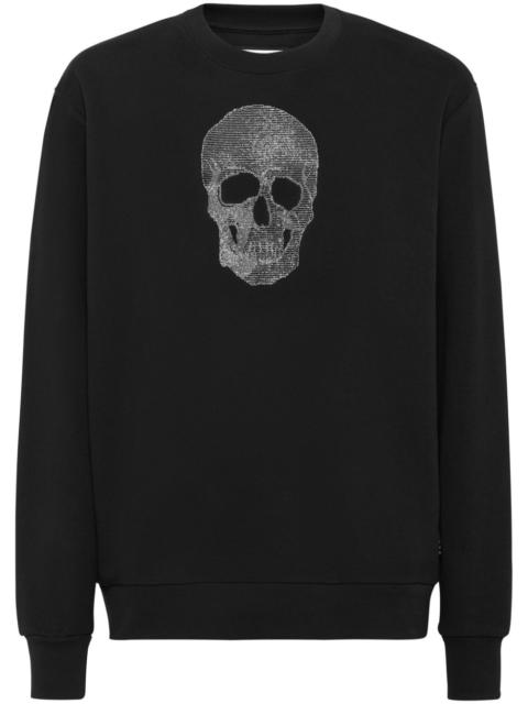 PHILIPP PLEIN rhinestone-embellished Skull sweatshirt