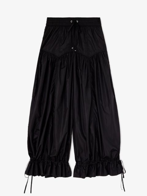 GANNI PANTS IN BLACK NYLON