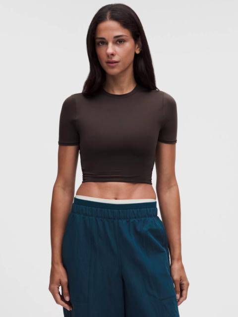 lululemon Wundermost Ultra-Soft Nulu Crewneck Cropped T-Shirt