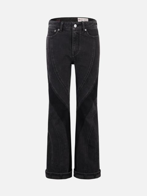 EVISU CUT-LINE FASHION FIT BOOT CUT JEANS