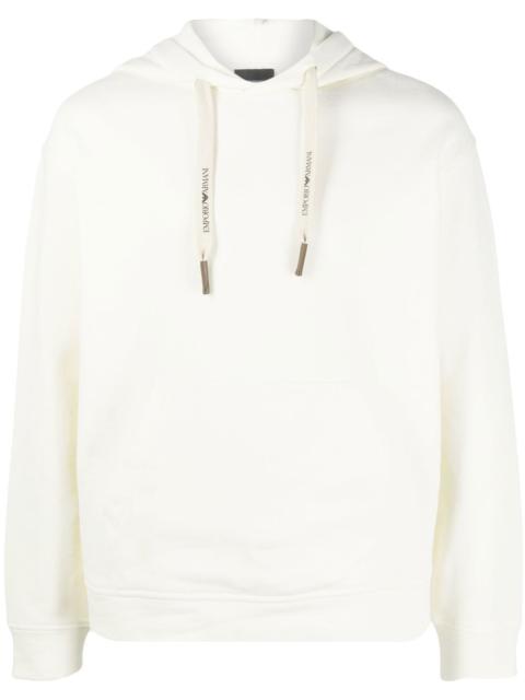 EMPORIO ARMANI logo-drawstring hoodie