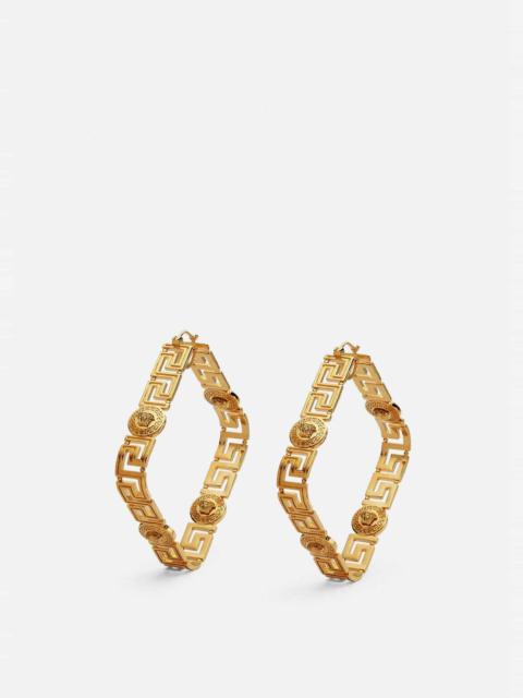 VERSACE Greca Hoop Earrings