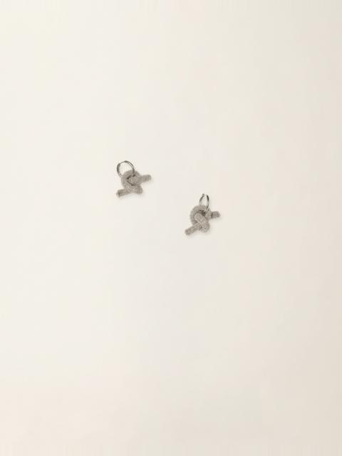 FABIANA FILIPPI Filo diamante knot earrings