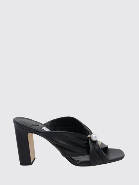 JIMMY CHOO JIMMY CHOO Rafi High-Heel Mules Sandals in Smooth Leather